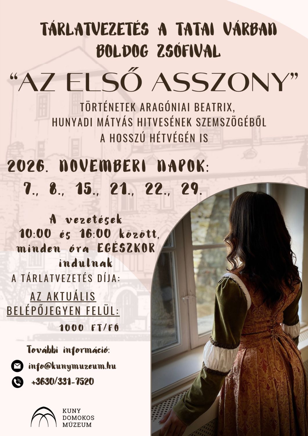 A vezetések 10_00 és 16_00 között, minden óra EGÉSZKOR indulnak (7)